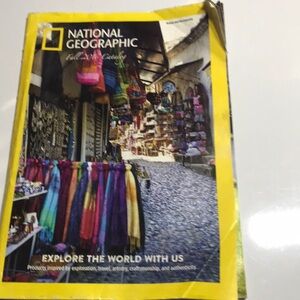 National Geographic Magazine with Colorful Cover